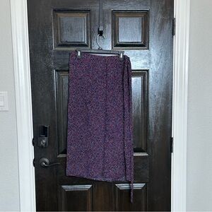 NWT Joules Alissa Dottie Heart Wrap Midi Skirt Size 8